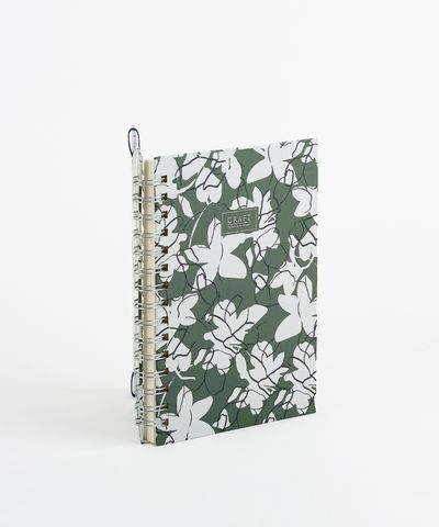 Cuaderno Pequeño Flores Lounge Verde