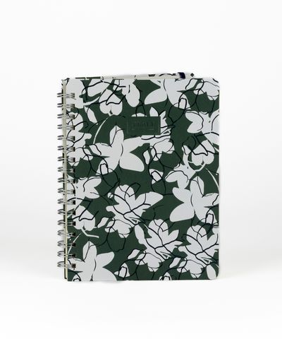 Cuaderno Grande Flores Lounge Verde
