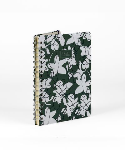 Cuaderno Grande Flores Lounge Verde